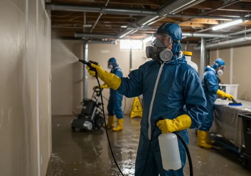 Basement Sanitization and Antimicrobial Treatment process in Holstein, IA